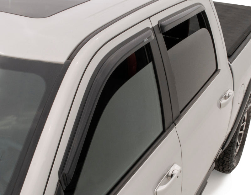 AVS 2019 RAM 1500 Crew Cab Ventvisor Outside Mount Front & Rear Window Deflectors 4pc - Smoke AVS 2019 RAM 1500 Crew Cab Ventvisor Outside Mount Front & Rear Window Deflectors 4pc - Smoke
