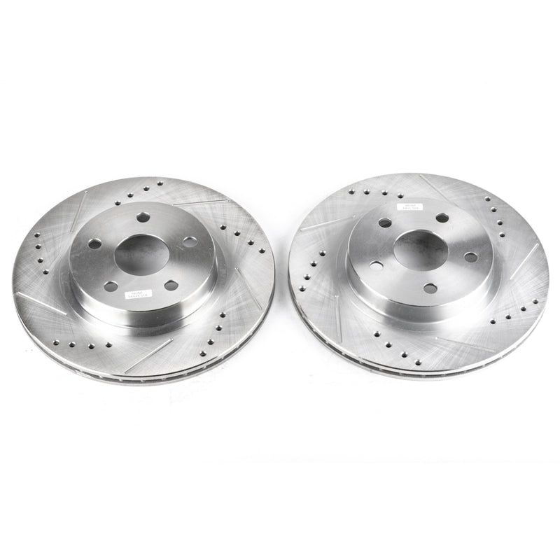 Power Stop 96-00 Toyota RAV4 Front Evolution Drilled & Slotted Rotors - Pair Power Stop 96-00 Toyota RAV4 Front Evolution Drilled & Slotted Rotors - Pair