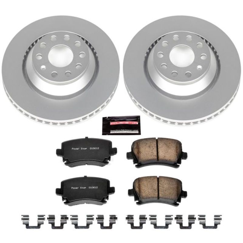 Power Stop 09-17 Volkswagen CC Rear Z23 Evolution Sport Coated Brake Kit Power Stop 09-17 Volkswagen CC Rear Z23 Evolution Sport Coated Brake Kit