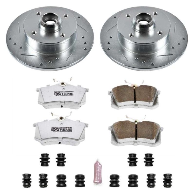 Power Stop 99-02 Volkswagen Cabrio Rear Z26 Street Warrior Brake Kit Power Stop 99-02 Volkswagen Cabrio Rear Z26 Street Warrior Brake Kit