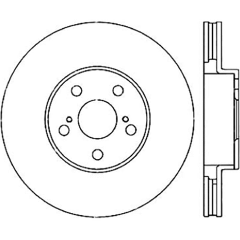 StopTech Power Slot 00-05 Celica GTS/ 01-05 GT/ 05-09 Scion tC CRYO Front Right Rotor StopTech Power Slot 00-05 Celica GTS/ 01-05 GT/ 05-09 Scion tC CRYO Front Right Rotor