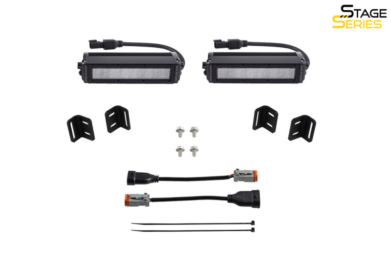 Diode Dynamics 2022 Toyota Tundra (Pair) SS6 LED Fog Light Bracket Kit Diode Dynamics 2022 Toyota Tundra (Pair) SS6 LED Fog Light Bracket Kit