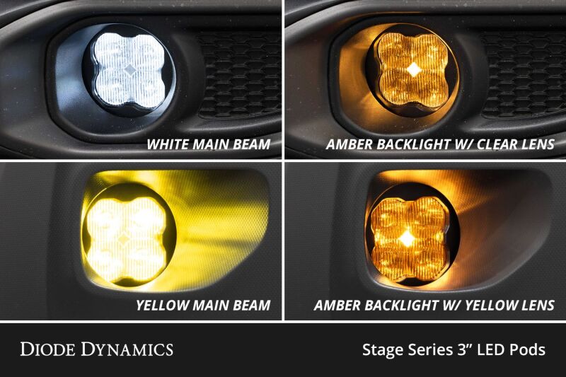 Diode Dynamics SS3 Pro Type MR Kit ABL - White SAE Fog Diode Dynamics SS3 Pro Type MR Kit ABL - White SAE Fog