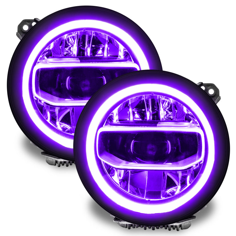 Oracle Jeep Wrangler JL/Gladiator JT RGB+W Headlight DRL Kit - ColorSHIFT w/o Cntrl SEE WARRANTY Oracle Jeep Wrangler JL/Gladiator JT RGB+W Headlight DRL Kit - ColorSHIFT w/o Cntrl SEE WARRANTY