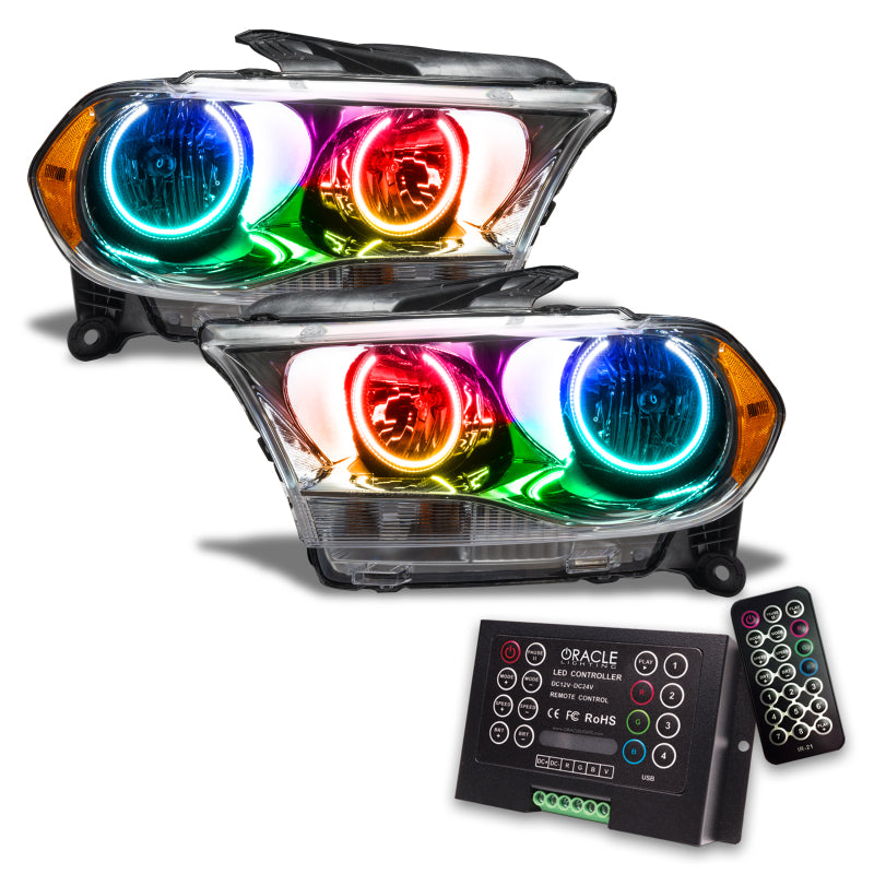 Oracle 11-13 Dodge Durango SMD HL Halogen - Chrome - ColorSHIFT w/ 2.0 Controller Oracle 11-13 Dodge Durango SMD HL Halogen - Chrome - ColorSHIFT w/ 2.0 Controller