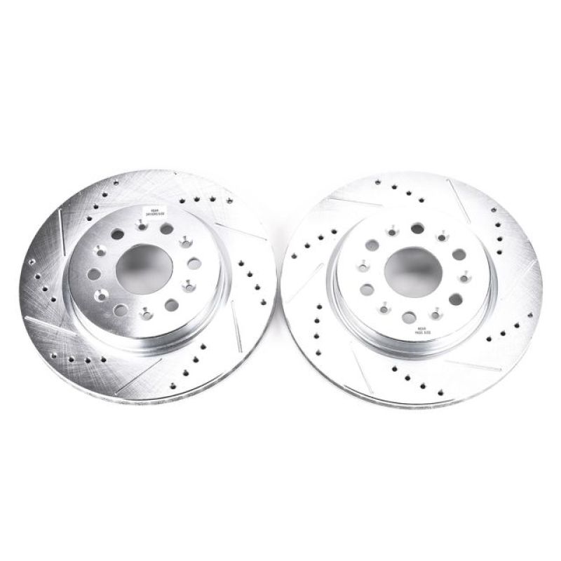 Power Stop 18-19 Buick Enclave Rear Evolution Drilled & Slotted Rotors - Pair Power Stop 18-19 Buick Enclave Rear Evolution Drilled & Slotted Rotors - Pair
