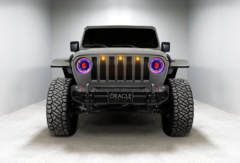 Oracle Pre-Runner Style LED Grille Kit for Jeep Gladiator JT - Amber SEE WARRANTY Oracle Pre-Runner Style LED Grille Kit for Jeep Gladiator JT - Amber SEE WARRANTY