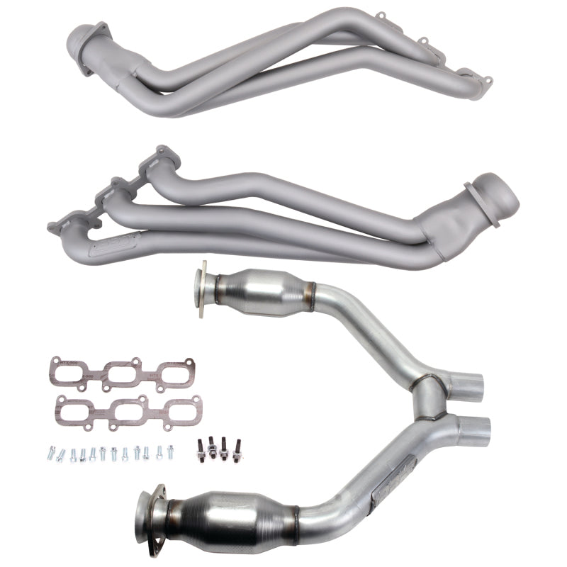 BBK 15-17 Ford Mustang V6 1-3/4 Long Tube Headers w/High Flow Catted H Pipe (Ti Ceramic) BBK 15-17 Ford Mustang V6 1-3/4 Long Tube Headers w/High Flow Catted H Pipe (Ti Ceramic)