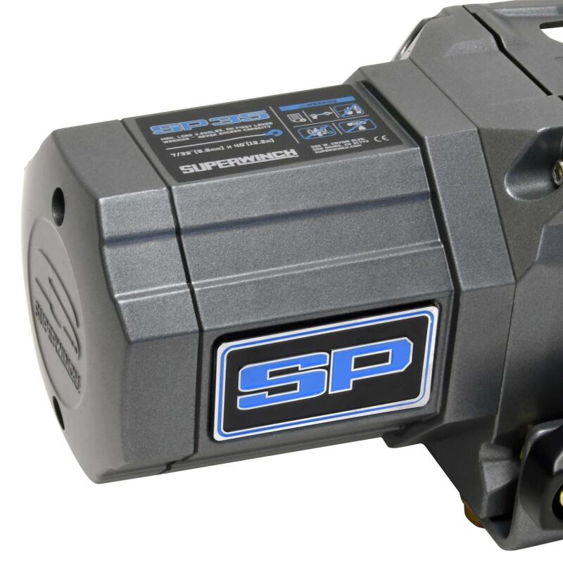 Superwinch 3500 LBS 12V DC 7/32in x 40ft Steel Rope Roller Fairlead SP 35 Winch Superwinch 3500 LBS 12V DC 7/32in x 40ft Steel Rope Roller Fairlead SP 35 Winch