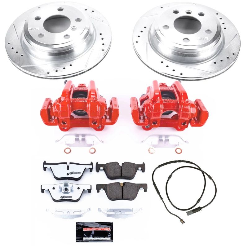 Power Stop 13-18 BMW 320i xDrive Rear Z26 Street Warrior Brake Kit w/Calipers Power Stop 13-18 BMW 320i xDrive Rear Z26 Street Warrior Brake Kit w/Calipers