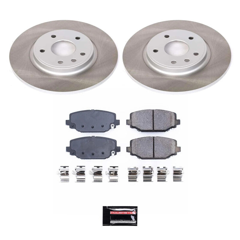 Power Stop 12-14 Volkswagen Routan Rear Semi-Coated Rotor Kit Power Stop 12-14 Volkswagen Routan Rear Semi-Coated Rotor Kit
