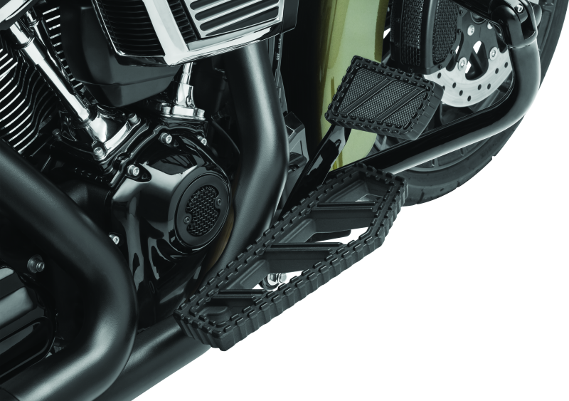 Kuryakyn Riot Brake Pedal Pad FL Models Satin Black Kuryakyn Riot Brake Pedal Pad FL Models Satin Black