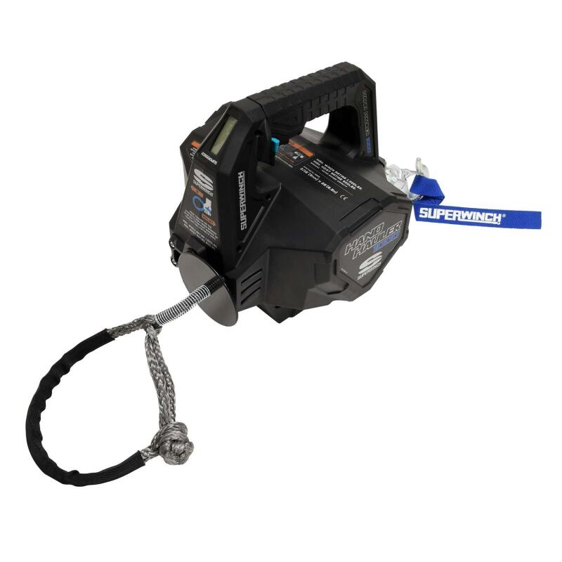 Superwinch Hand Hauler 1000 Winch 24 VDC 1000 lbs Line Pull Soft Shackle Rope End Safely Superwinch Hand Hauler 1000 Winch 24 VDC 1000 lbs Line Pull Soft Shackle Rope End Safely