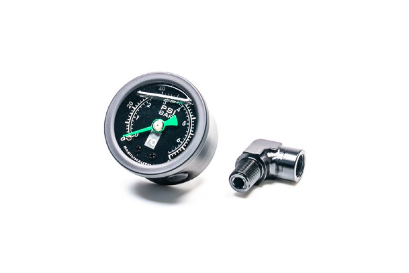 Radium Engineering 0-100 PSI Fuel Pressure Gauge With 90 Degree Adapter Radium Engineering 0-100 PSI Fuel Pressure Gauge With 90 Degree Adapter