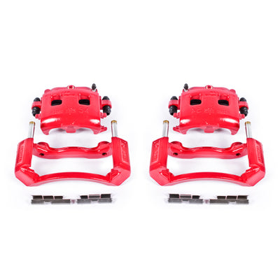 Power Stop 02-05 Dodge Ram 1500 Front Red Calipers w/Brackets - Pair