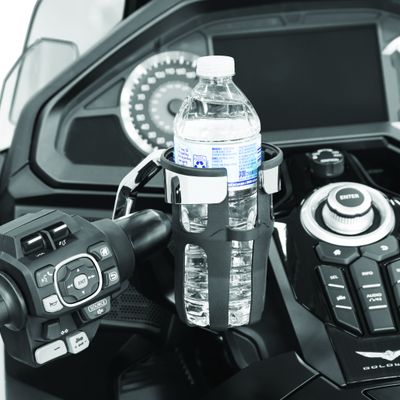 Kuryakyn Reflex Drink Holder Honda Goldwing DCT Handlebar Left Side Mount Chrome