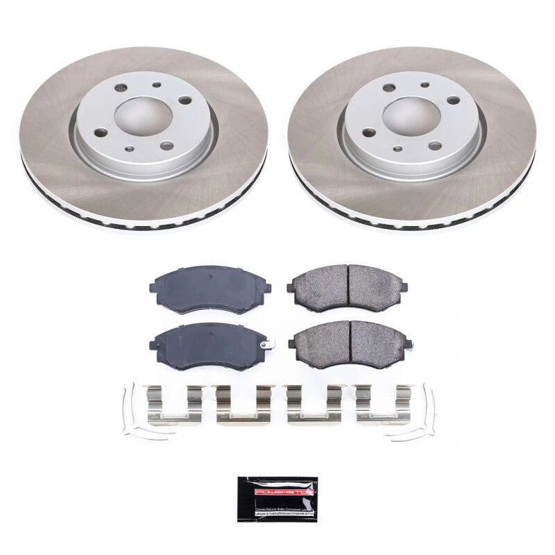 Power Stop 99-01 Hyundai Tiburon Front Semi-Coated Rotor Kit Power Stop 99-01 Hyundai Tiburon Front Semi-Coated Rotor Kit