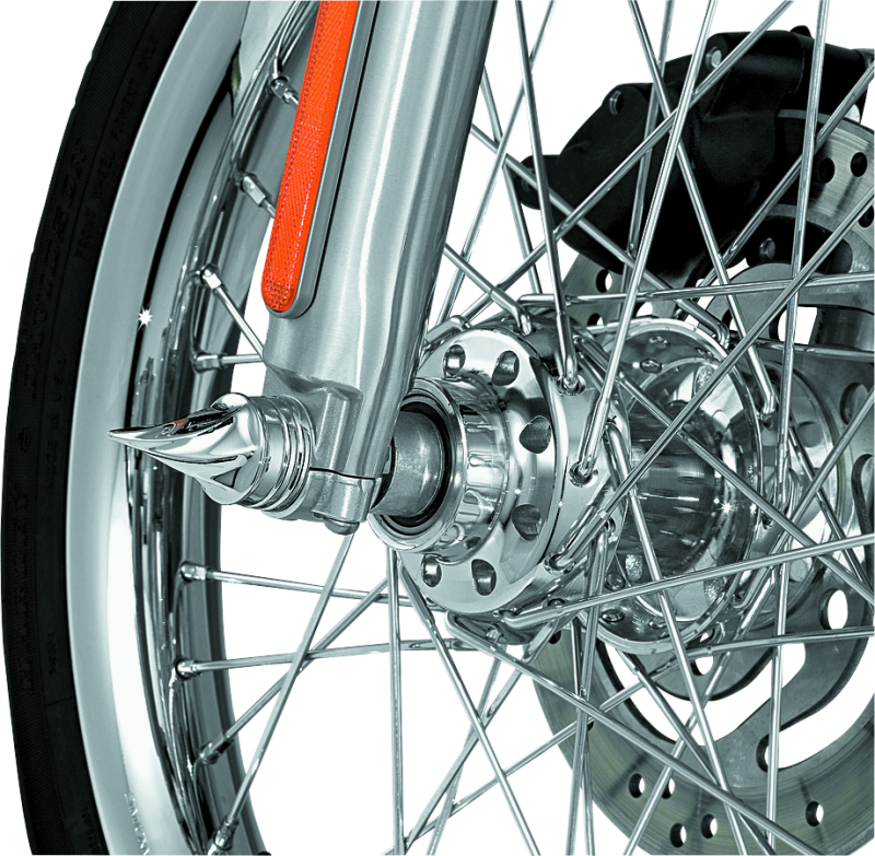 Kuryakyn Twisted Axle Caps Chrome Kuryakyn Twisted Axle Caps Chrome