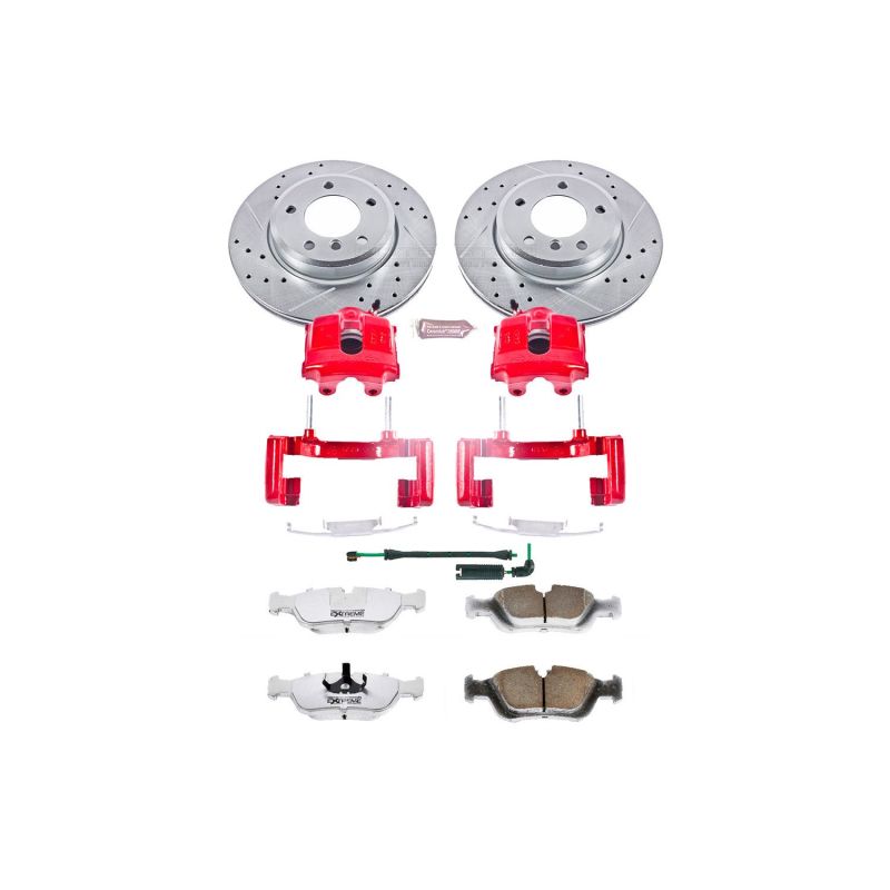 Power Stop 01-05 BMW 325xi Front Z26 Street Warrior Brake Kit w/Calipers Power Stop 01-05 BMW 325xi Front Z26 Street Warrior Brake Kit w/Calipers