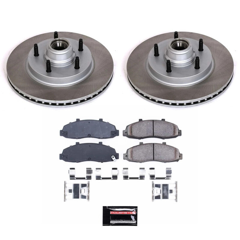 Power Stop 97-00 Ford F-150 Front Semi-Coated Rotor Kit Power Stop 97-00 Ford F-150 Front Semi-Coated Rotor Kit