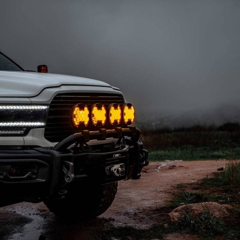 KC HiLiTES SlimLite 8in. LED Light Shield Driving (Shield Only) - Amber KC HiLiTES SlimLite 8in. LED Light Shield Driving (Shield Only) - Amber