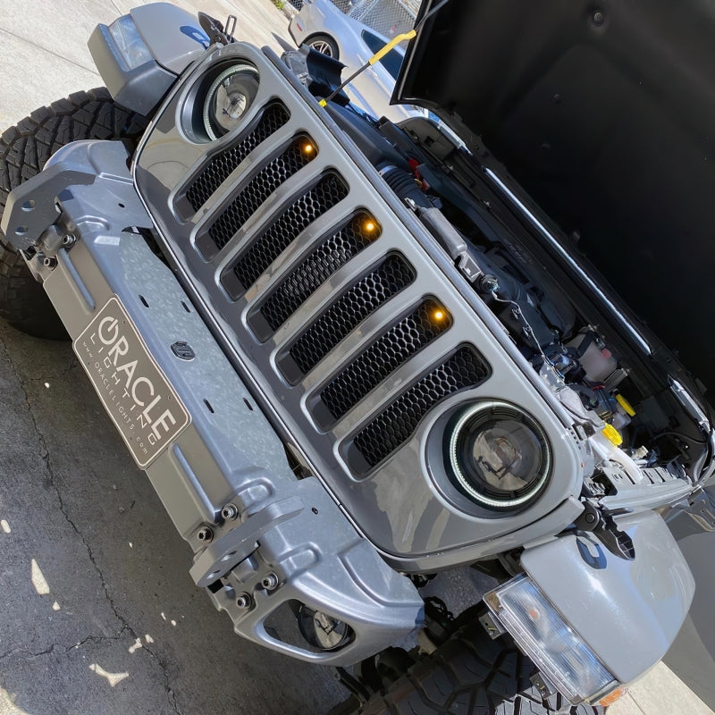 Oracle Pre-Runner Style LED Grille Kit for Jeep Gladiator JT - Amber SEE WARRANTY Oracle Pre-Runner Style LED Grille Kit for Jeep Gladiator JT - Amber SEE WARRANTY
