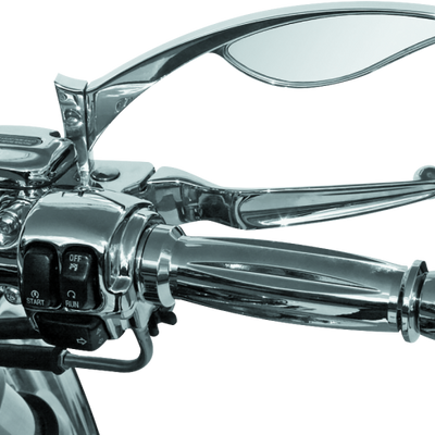 Kuryakyn Bl 1000 7/8-1in Handlebars With Hollow Ends White/Amber Chrome