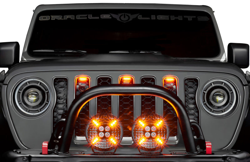 Oracle Universal Pre-Runner Style LED Grill Light Kit (New Style) - Amber w/Tinted Lens SEE WARRANTY Oracle Universal Pre-Runner Style LED Grill Light Kit (New Style) - Amber w/Tinted Lens SEE WARRANTY