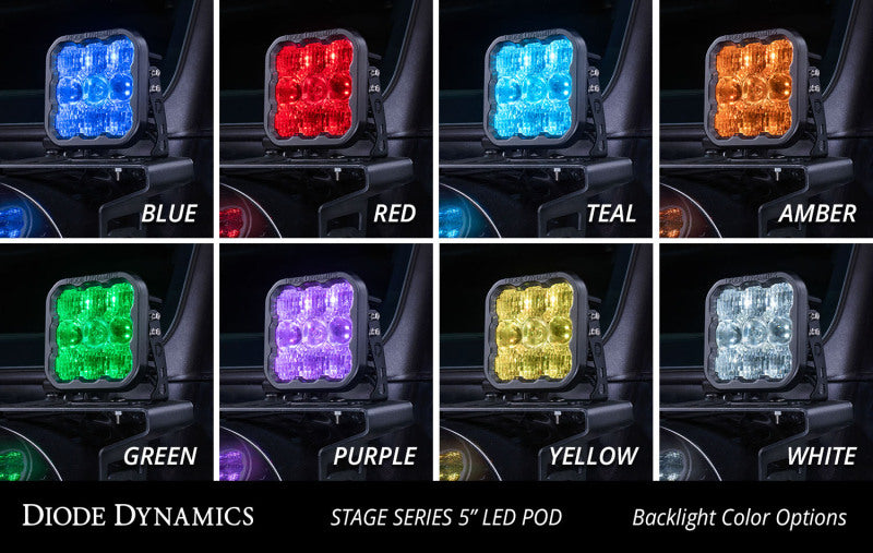 Diode Dynamics SS5 Sport Universal CrossLink 4-Pod Lightbar - Yellow Combo Diode Dynamics SS5 Sport Universal CrossLink 4-Pod Lightbar - Yellow Combo