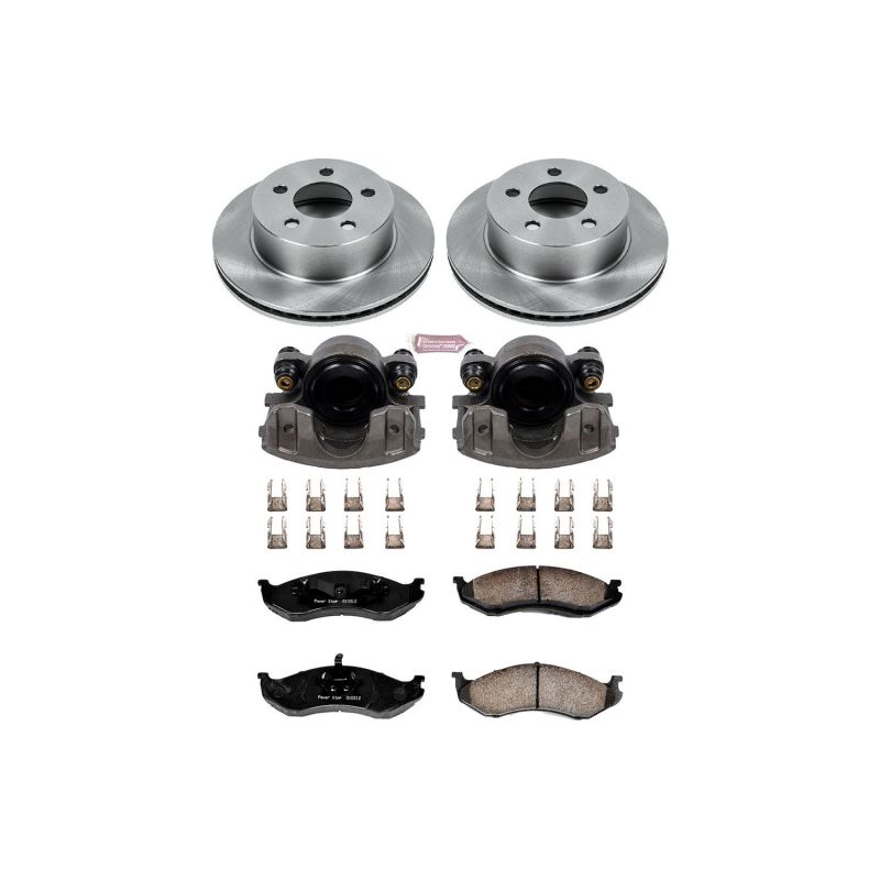Power Stop 99-01 Jeep Cherokee Front Autospecialty Brake Kit w/Calipers Power Stop 99-01 Jeep Cherokee Front Autospecialty Brake Kit w/Calipers