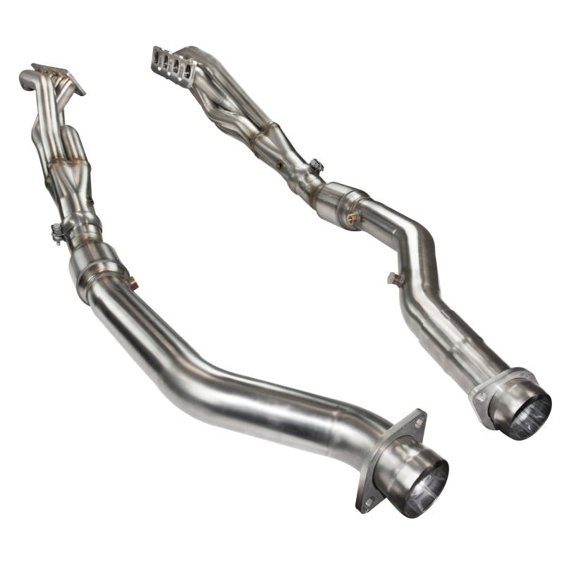 Kooks 2012+ WK2 Jeep/ Durango 6.4L 1-7/8in x 3in SS Long Tube Headers - Cat SS Conn Pipe Kooks 2012+ WK2 Jeep/ Durango 6.4L 1-7/8in x 3in SS Long Tube Headers - Cat SS Conn Pipe