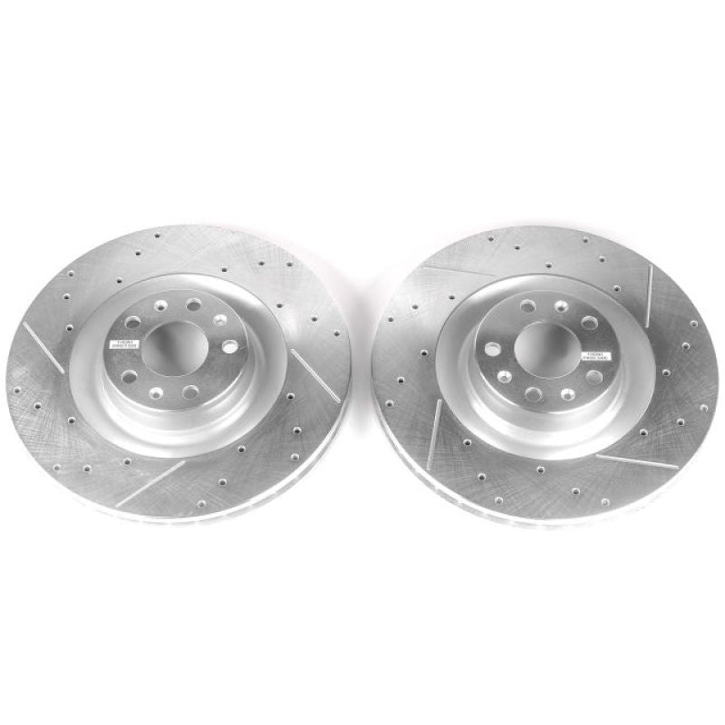 Power Stop 09-10 Audi A6 Quattro Front Evolution Drilled & Slotted Rotors - Pair Power Stop 09-10 Audi A6 Quattro Front Evolution Drilled & Slotted Rotors - Pair