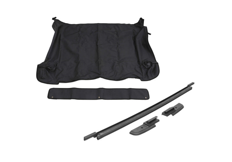 Rampage 2018-2022 Jeep Wrangler(JL) 4-Door Tonneau Cover w/ Tailgate Bar Kit - Black Diamond Rampage 2018-2022 Jeep Wrangler(JL) 4-Door Tonneau Cover w/ Tailgate Bar Kit - Black Diamond