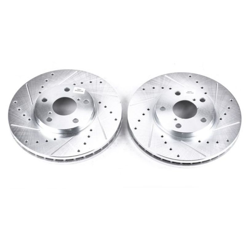 Power Stop 93-05 Lexus GS300 Front Evolution Drilled & Slotted Rotors - Pair Power Stop 93-05 Lexus GS300 Front Evolution Drilled & Slotted Rotors - Pair