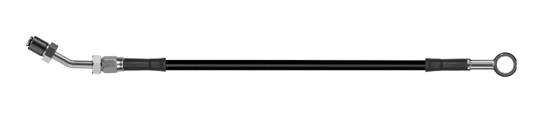 Goodridge 62in Universal Clutch Line w/SS Fittings & Black Hose - Straight Banjo w/AN3 Fitting Goodridge 62in Universal Clutch Line w/SS Fittings & Black Hose - Straight Banjo w/AN3 Fitting