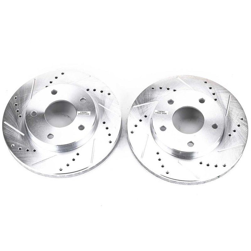 Power Stop 97-05 Chevrolet Blazer Front Evolution Drilled & Slotted Rotors - Pair Power Stop 97-05 Chevrolet Blazer Front Evolution Drilled & Slotted Rotors - Pair