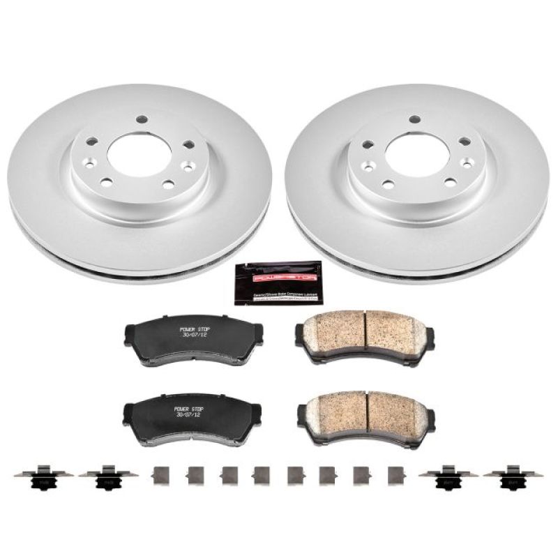 Power Stop 06-12 Ford Fusion Front Z17 Evolution Geomet Coated Brake Kit Power Stop 06-12 Ford Fusion Front Z17 Evolution Geomet Coated Brake Kit