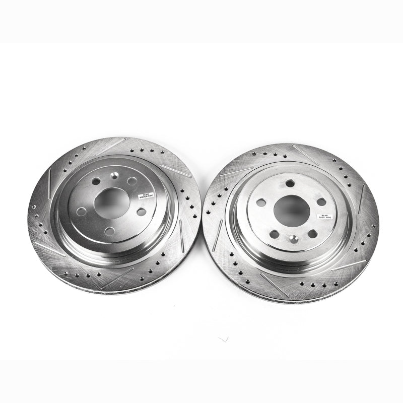 Power Stop 08-14 Cadillac CTS Rear Evolution Drilled & Slotted Rotors - Pair Power Stop 08-14 Cadillac CTS Rear Evolution Drilled & Slotted Rotors - Pair