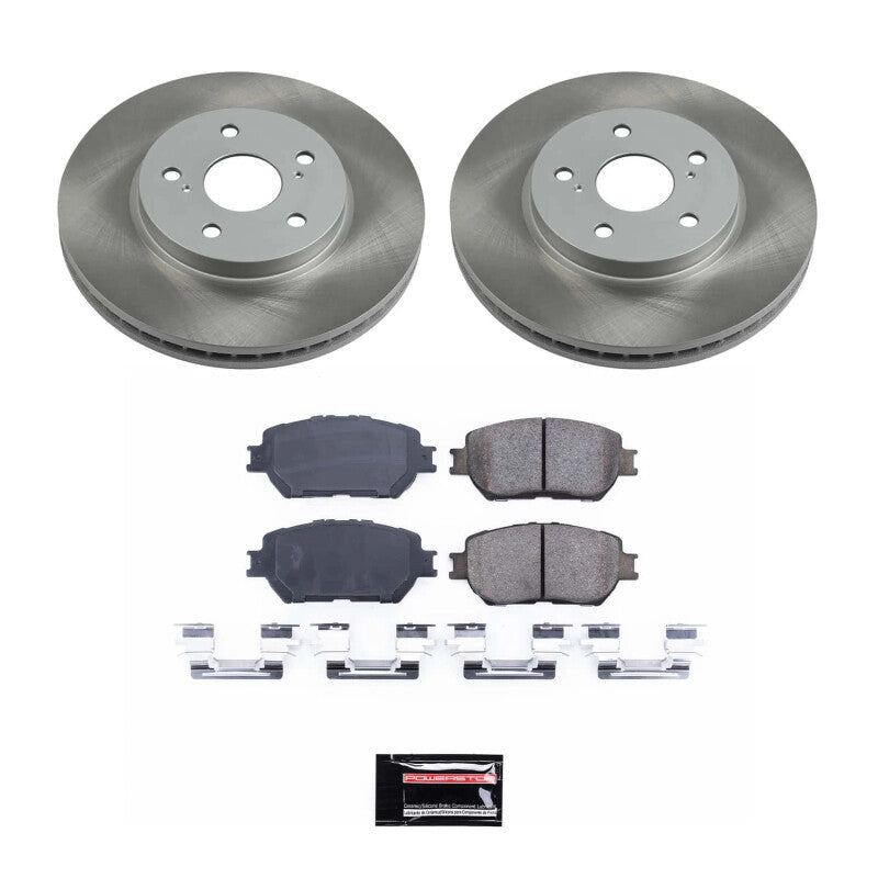 Power Stop 02-04 Toyota Camry Front Semi-Coated Rotor Kit Power Stop 02-04 Toyota Camry Front Semi-Coated Rotor Kit