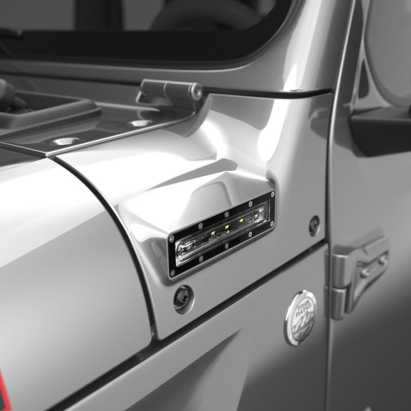 EGR 18-24 Jeep Wrangler VSL LED Light VSL JL/JT Billet Silver EGR 18-24 Jeep Wrangler VSL LED Light VSL JL/JT Billet Silver