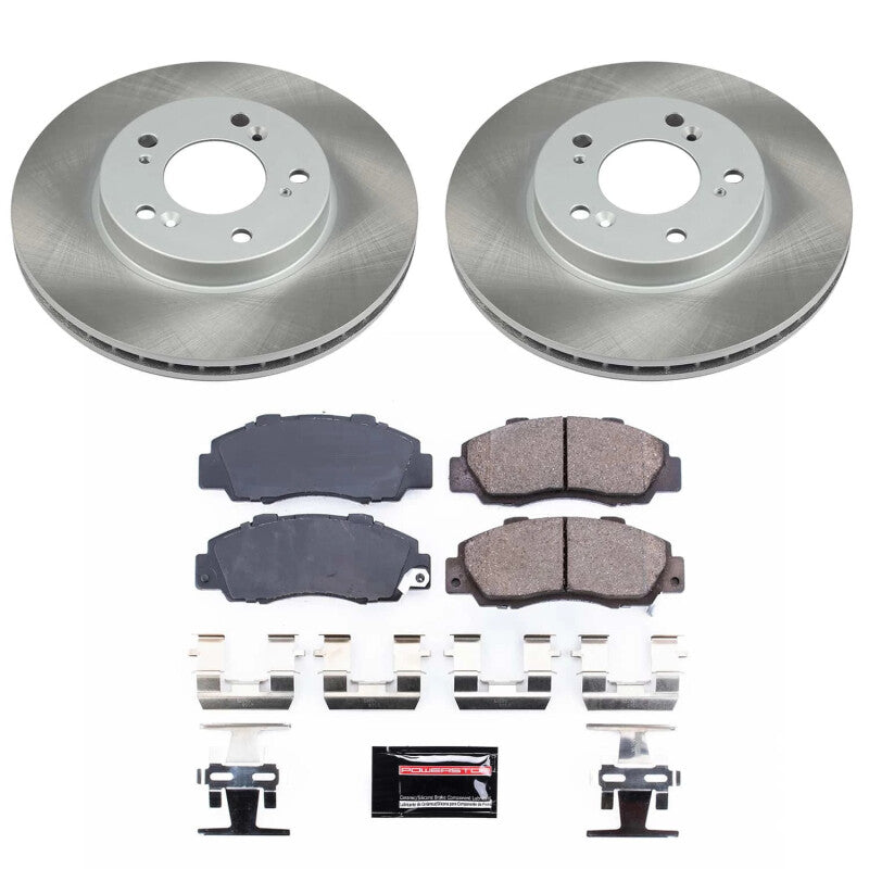 Power Stop 96-99 Isuzu Oasis Front Semi-Coated Rotor Kit Power Stop 96-99 Isuzu Oasis Front Semi-Coated Rotor Kit