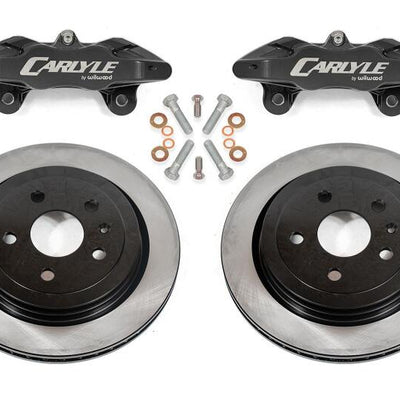 BMR 97-04 Chevrolet Corvette C5 / 05-13 C6 Brake Kit For 15in Conversion Solid Rotors Black Calipers