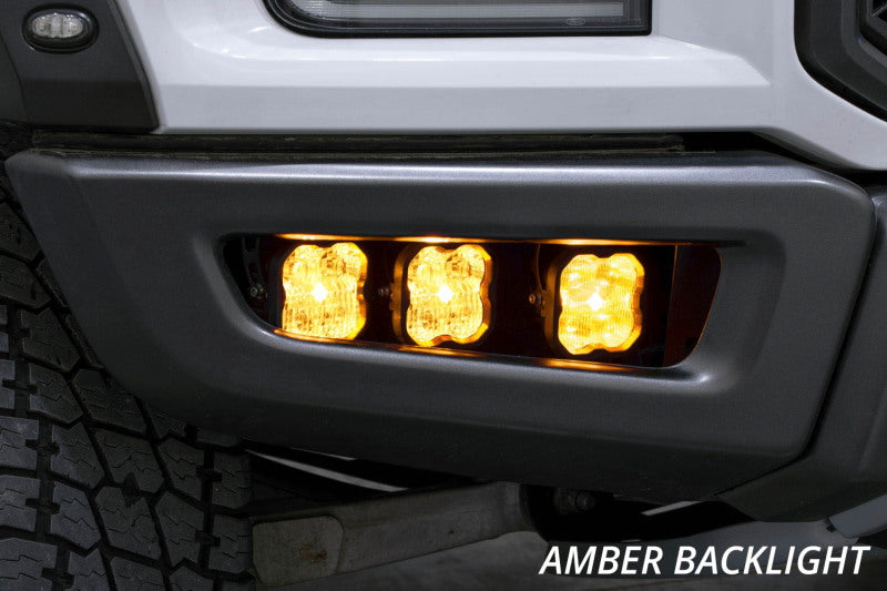 Diode Dynamics 17-20 Ford Raptor SS3 LED Fog Light Kit - Yellow Pro Diode Dynamics 17-20 Ford Raptor SS3 LED Fog Light Kit - Yellow Pro