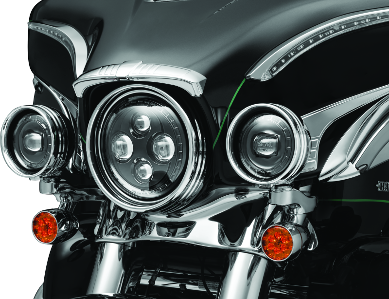 Kuryakyn Orbit 4-1/2in Passing Lamps Black Kuryakyn Orbit 4-1/2in Passing Lamps Black