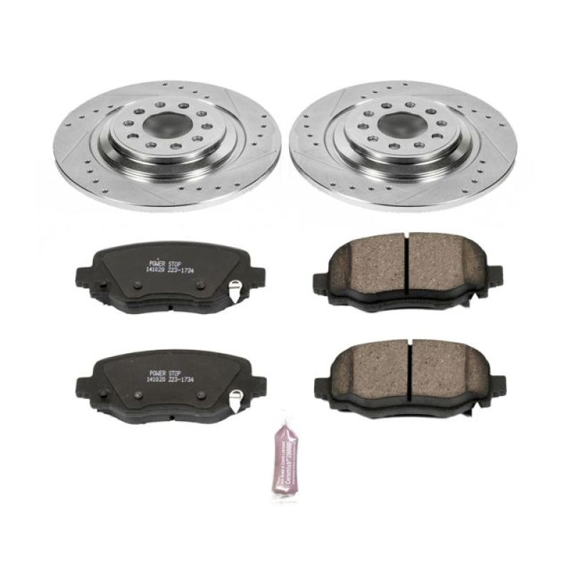 Power Stop 14-19 Jeep Cherokee Rear Z23 Evolution Sport Brake Kit Power Stop 14-19 Jeep Cherokee Rear Z23 Evolution Sport Brake Kit