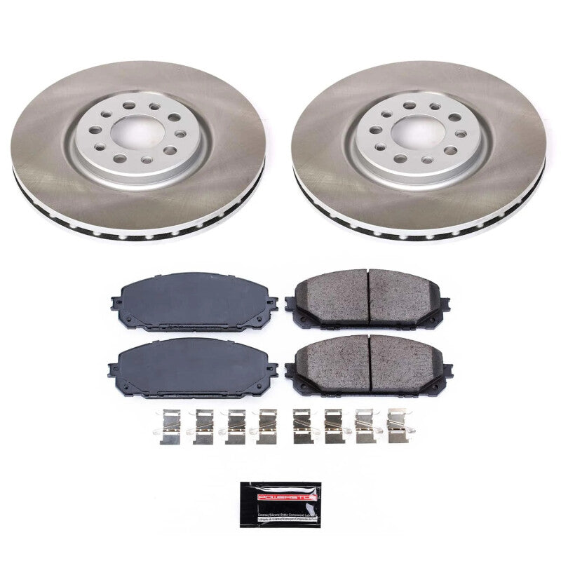 Power Stop 16-22 Jeep Cherokee Front Semi-Coated Rotor Kit Power Stop 16-22 Jeep Cherokee Front Semi-Coated Rotor Kit