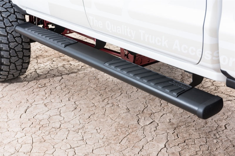 Deezee 99-23 Chevrolet/GMC/Dodge/Ford  Full Size Truck Tubes - 6In Oval - Black Steel (RegCab) Deezee 99-23 Chevrolet/GMC/Dodge/Ford  Full Size Truck Tubes - 6In Oval - Black Steel (RegCab)