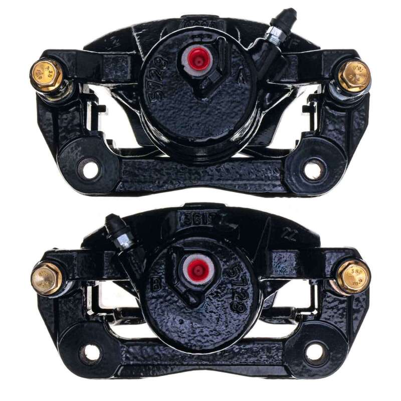 Power Stop 13-15 Acura ILX Front Black Caliper - Pair w/Bracket Power Stop 13-15 Acura ILX Front Black Caliper - Pair w/Bracket