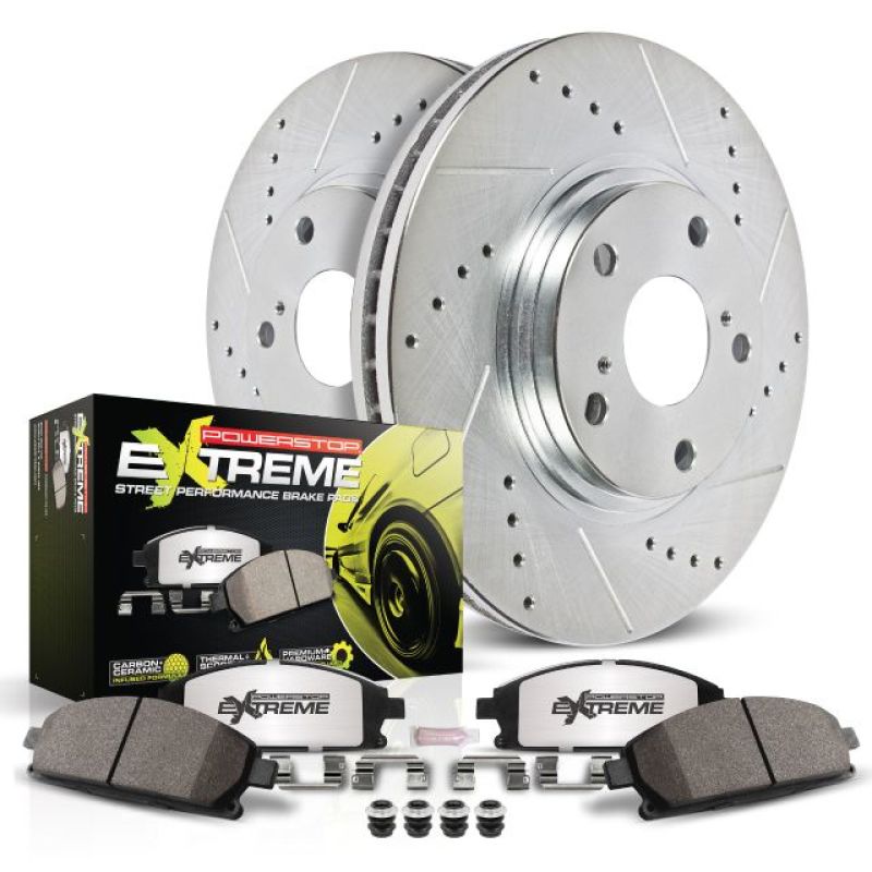 Power Stop 06-12 Mitsubishi Eclipse Rear Z26 Street Warrior Brake Kit Power Stop 06-12 Mitsubishi Eclipse Rear Z26 Street Warrior Brake Kit