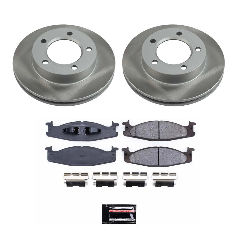 Power Stop 94-96 Ford F-150 Front Semi-Coated Rotor Kit Power Stop 94-96 Ford F-150 Front Semi-Coated Rotor Kit